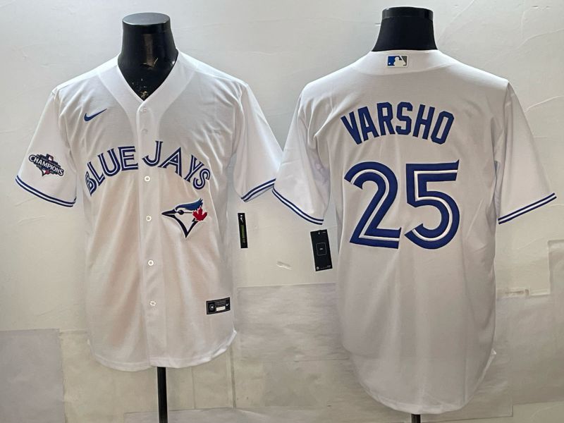 Men Toronto Blue Jays #25 Varsho White 2026 Nike Game MLB Jersey 002->toronto blue jays->MLB Jersey
